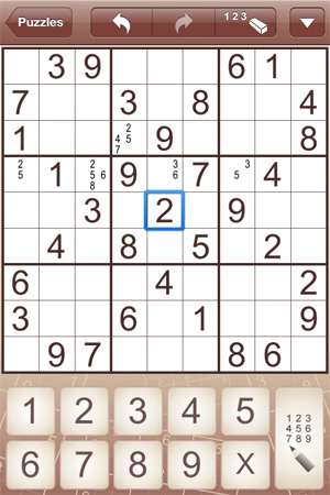 Sudoku for iPad and iPhone (iPhone)