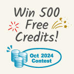 October 2024 Contest: Win 500 Free Credits