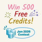 January 2026 Contest: Win 500 Free Credits