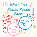 Happy Valentine's Day with Free Mobile Puzzle Packs!