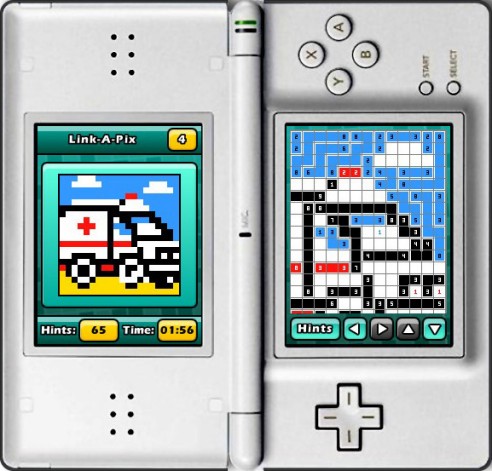 Puzzler World for Nintendo DS/DSi: Sloving Link-a-Pix