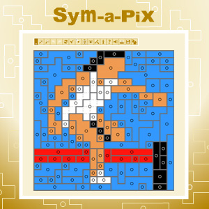 Sym-a-Pix: find the symmetry, discover the picture