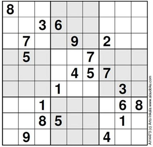 1. The World's Hardest Sudoku