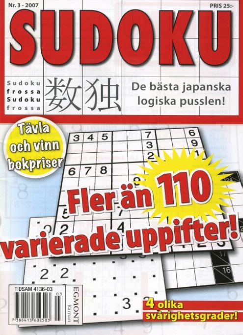 Sudoku Japanska Logiska Pussel