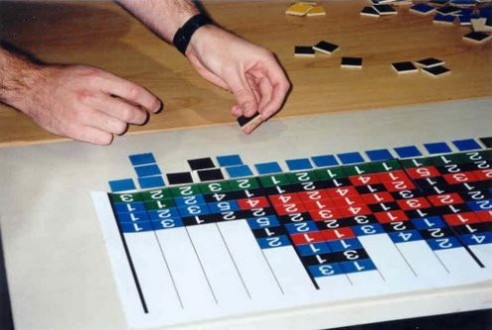 Solving Conceptis' Pic-a-Pix puzzle during WPC 2002 team competition (6)