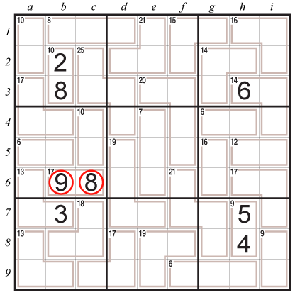 Killer Sudoku techniques: Naked Single B