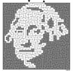 George Washington Inverted Maze-a-Pix