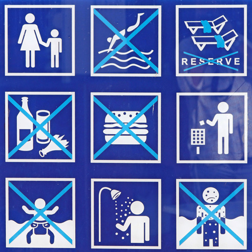 Public pool sign... or Sudoku hallucination?