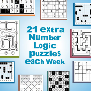 21 extra Number Logic puzzles will be served each week
