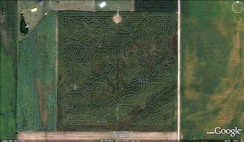 21 mazes: Baseball game scene