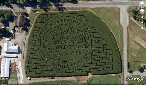 21 mazes: Washington State Quarter