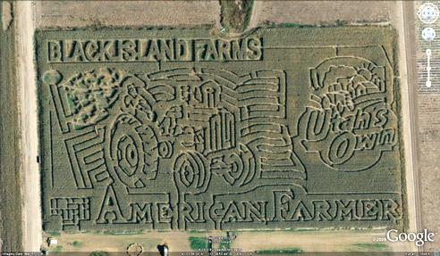 21 mazes: Tractor and Flag