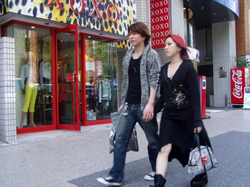 Harajuku area, Tokyo's trendy teenager town. we had the privilege to observe some of the most eccentric fashion clothing that this world has to offer.