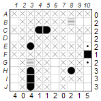 Remaining empty squares in a row or column are ship segments (C)