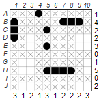 Remaining ships of one type can be placed in one way only (A)