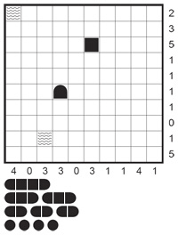 Classic Battleships puzzle