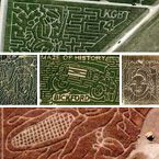 21 mazes that turn earth into picture puzzles