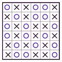 Classic Tic-Tac-Logic solution