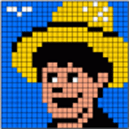 Conceptis Kids puzzle: t2101603 straw_hat