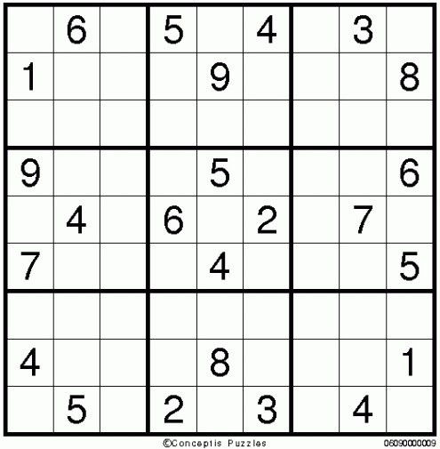 A very hard Classic Sudoku puzzle