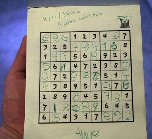 Never too young for a Sudoku records