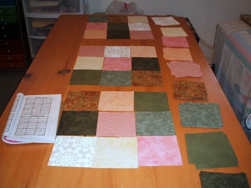 Sudoku quilt top by lavendercat