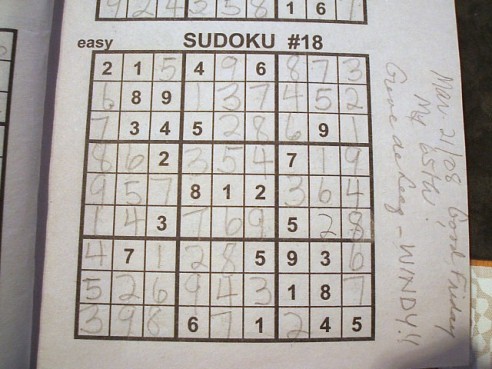 Sudoku quilt top by lavendercat