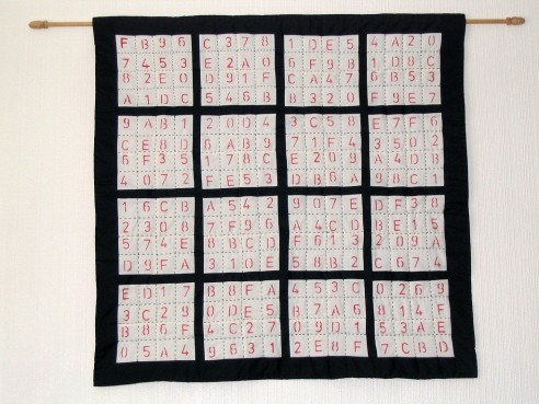 Sudoku quilt by wackymoomin