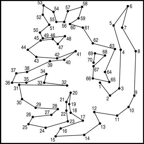 B&W Dot-a-Pix puzzle