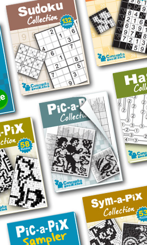 New: PDF puzzle books now available from Conceptis Book Store