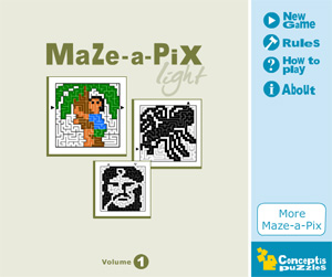 Maze-a-Pix Light Vol 1