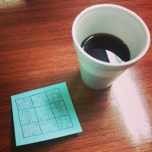 MORNING HANDMADE SUDOKU - 21 Inspiring Sudoku Moments Captured by Instagramers #6