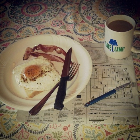 BACON AND EGGS DAVE GREEN SUDOKU - 21 Inspiring Sudoku Moments Captured by Instagramers #7