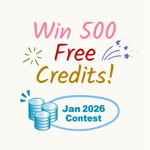 January 2026 Contest: Win 500 Free Credits