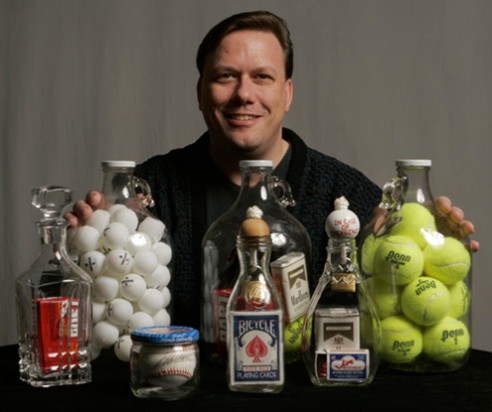 Scanlan with his bottles