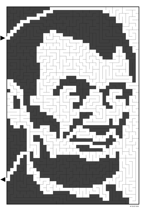 Abraham Lincoln Maze-a-Pix