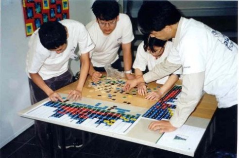 Solving Conceptis' Pic-a-Pix puzzle during WPC 2002 team competition (3)