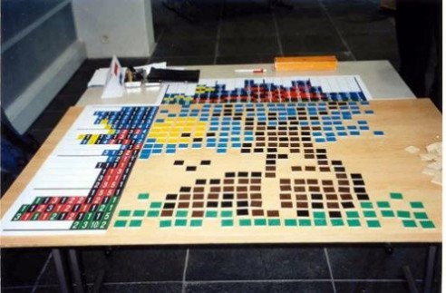 Solving Conceptis' Pic-a-Pix puzzle during WPC 2002 team competition (8)