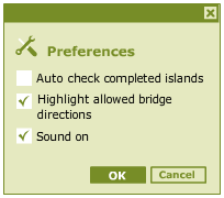 Preferences dialog box