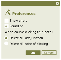 Preferences dialog box