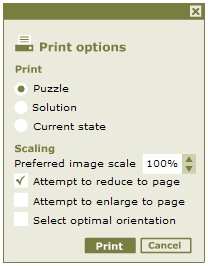 Print dialog box