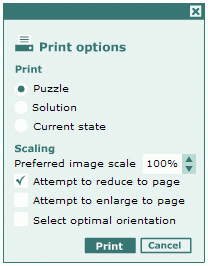 Print dialog box