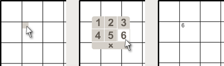 Using pencilmarks (Keyboard: numerical keys)