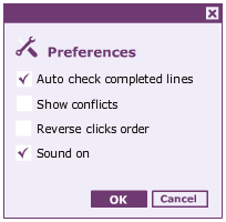 Preferences dialog box