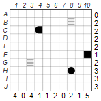Fill what you know around given ship segments (A)