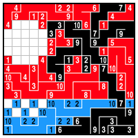 Color Link-a-Pix - step 6 (B)