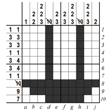 B&W Pic-a-Pix - step 2 (B)