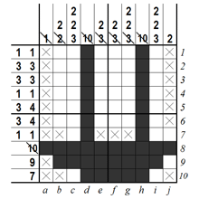 B&W Pic-a-Pix - step 3 (B)