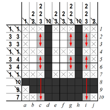 B&W Pic-a-Pix - step 5 (A)