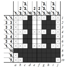 B&W Pic-a-Pix - step 5 (B)